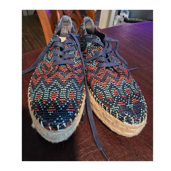 Indigo Rd Womens Espadrille Multi Fabric and Color Platform Size 7M - Picture 1 of 8
